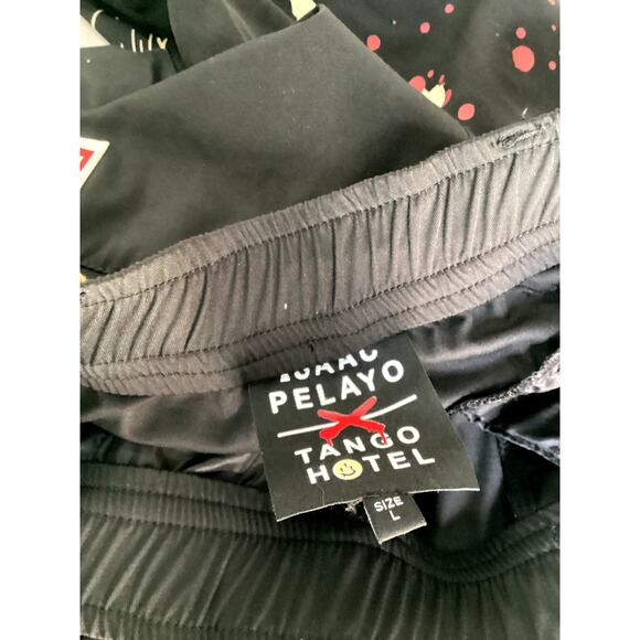 TANGO HOTEL Men's Isaac Pelayo Grapic Woven Pants Size L - Picture 4 of 5